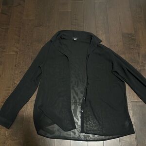 Forever 21 Black See Through Blouse - Size Small